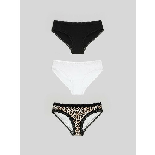 фото Трусы infinity lingerie, 3 шт., размер m, черный