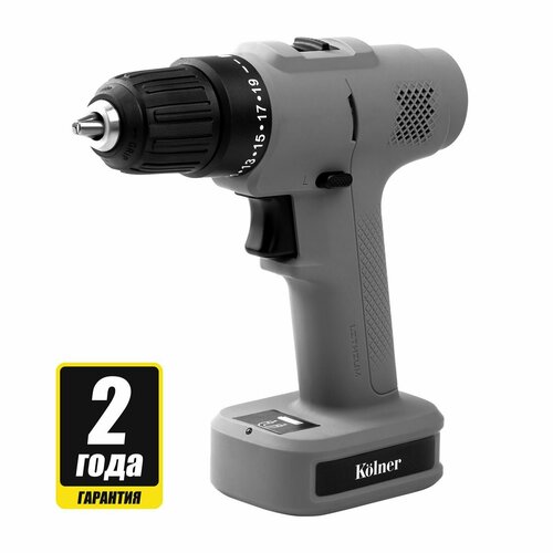 Аккумуляторная дрель-шуруповерт KOLNER KCD 122BL GRAPHITE 716100₽