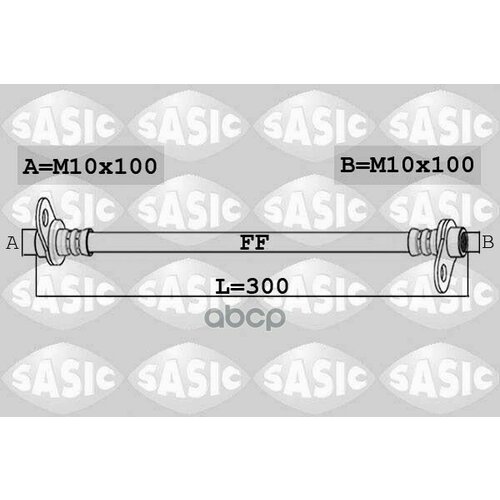 SASIC 6600062 (1609046880 / 4806J2) шланг тормозной