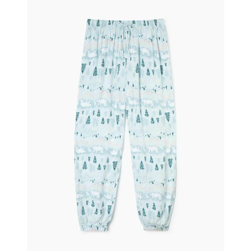 фото Брюки gloria jeans, размер s/164 (42), голубой, мультиколор