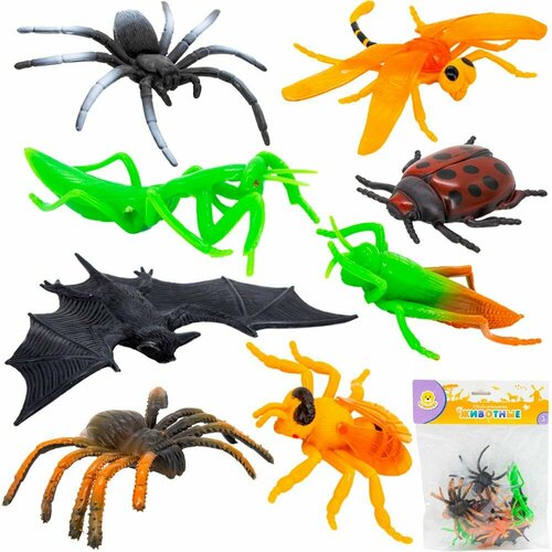Сюжетно-ролевые игрушки Набор насекомых Levatoys YS2092 в пак. сюжетно ролевые игрушки динозавр levatoys mk68672 5d трицератопс