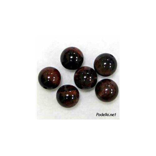 Натуральная бусина Бычий глаз 0003344 шарик 10 мм, цена за 4 шт.