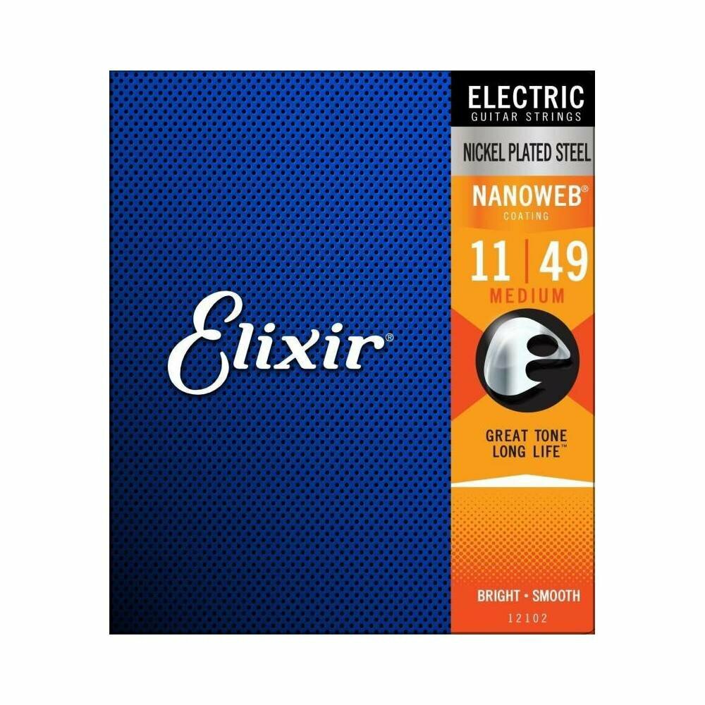 Комплект струн для электрогитары ELIXIR 12102 Anti Rust NW Medium