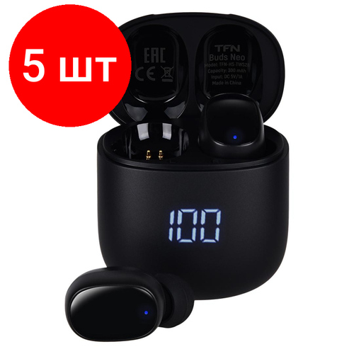 Комплект 5 штук Наушники TFN TWS Buds Neo Black 1038000₽