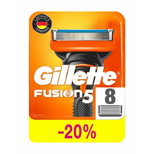 Набор из восьми сменных кассет к бритве Gillette Fusion 5 набор из двух сменных кассет к бритве gillette skinguard sensitive 2