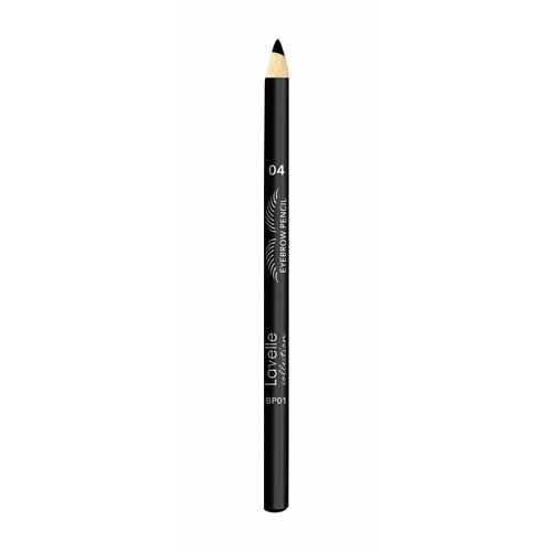 Карандаш для бровей 4 черный Lavelle Collection Eyebrow Pencil