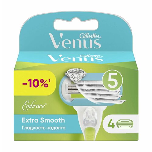 Набор из четырех сменных кассет к бритве Gillette Venus 5 Extra Smooth Embrace