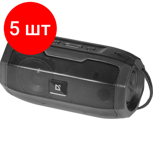 Комплект 5 штук, Акустическая система Defender G36 5Вт, bluetooth, FM/USB/TF/AUX (65036)