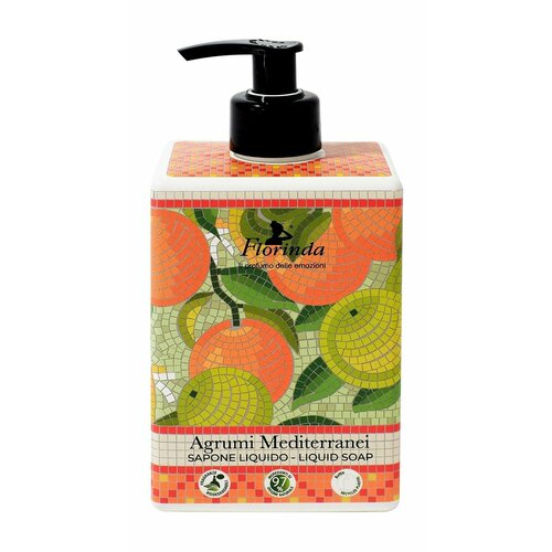 Натуральное жидкое мыло с ароматом апельсина Florinda Liquid Soap Agrumi Mediterranei florinda liquid soap agrumi mediterranei