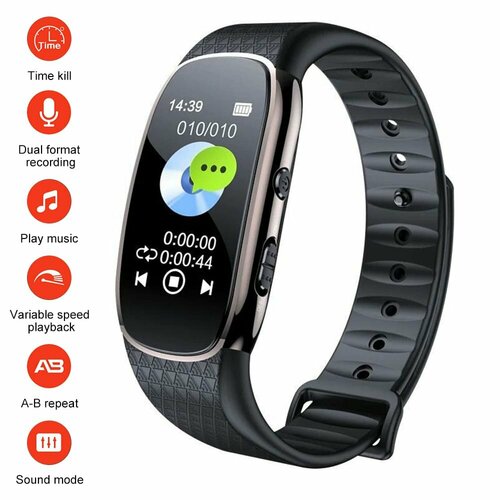 Цифровой диктофон с ЖК-дисплеем SV-0450 8 GB 96 часов записи датчик звука МР3-плеерчасы 374900₽