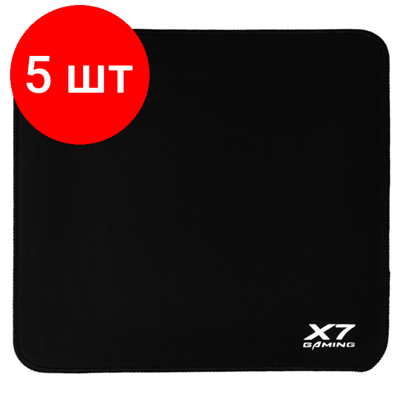 Комплект 5 штук, Коврик для мыши A4Tech X7 Pad X7-500MP черный 437x400x3мм