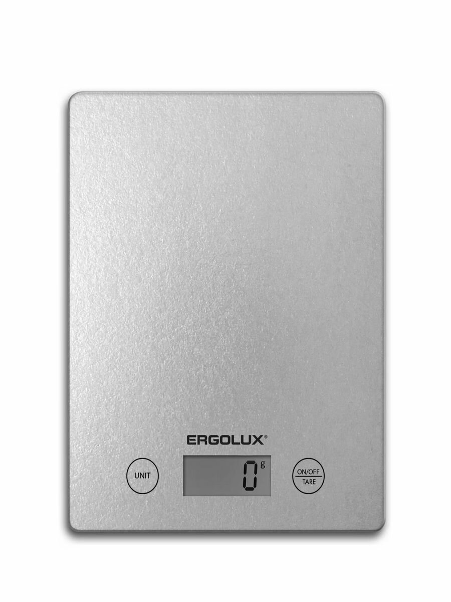 Весы кухонные ERGOLUX ELX-SK02-С03 серые металлик