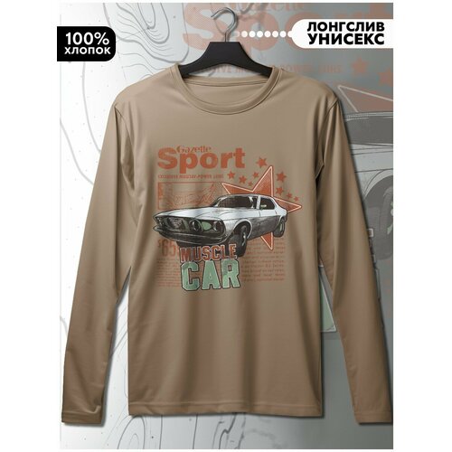 фото Лонгслив hypnotica, размер s, бежевый