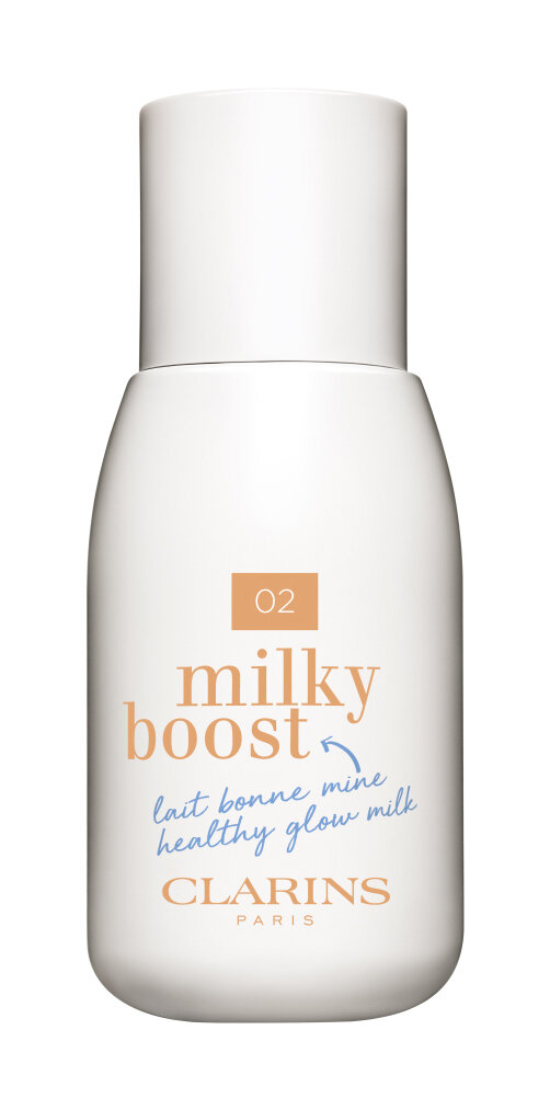 CLARINS Оттеночный флюид для лица Milky Boost Healthy Glow (02 Milky Nude)