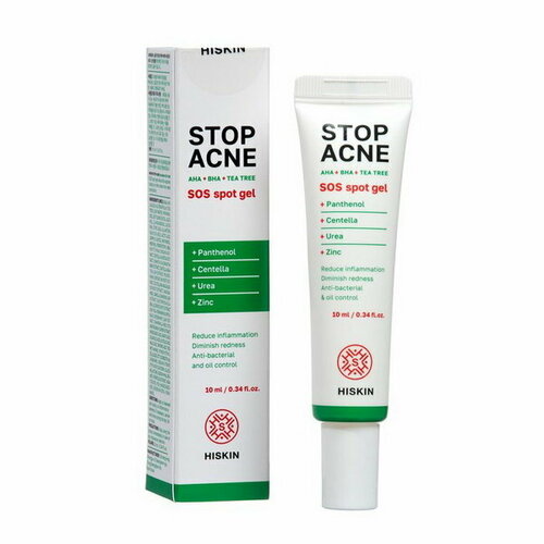 Точечный гель-SOS против воспаленний на лице HISKIN STOP ACNE, 10 мл