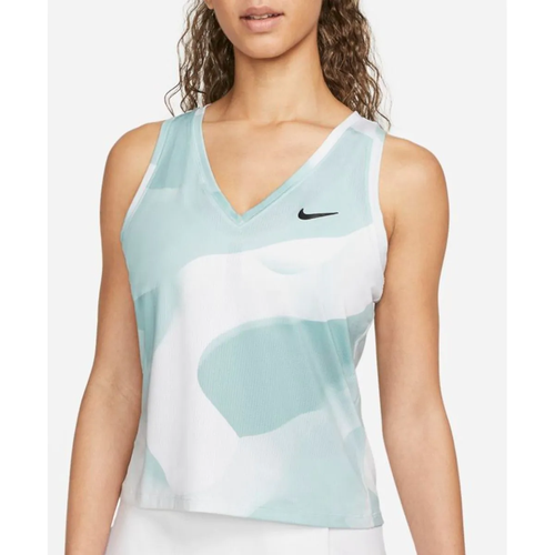 Топ NIKE Nike Court Dri-FIT Victory, размер XS, голубой, черный