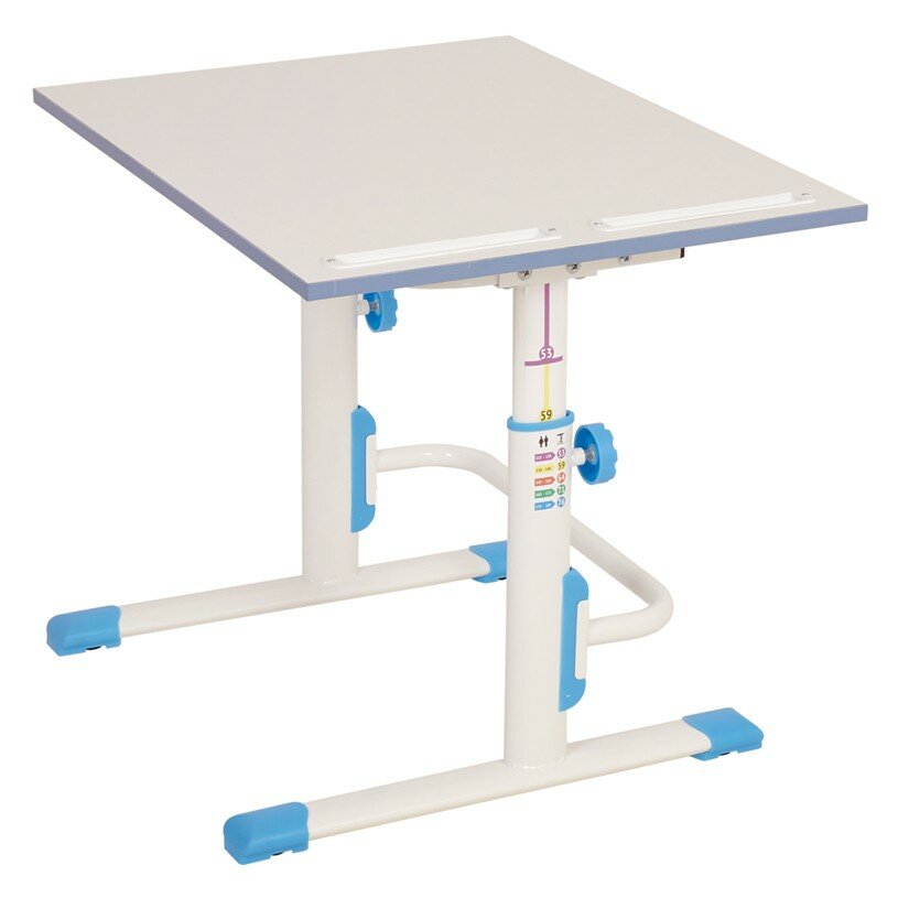 Растущая парта-трансформер Polini kids Simple М1 75х55 см белый-синий