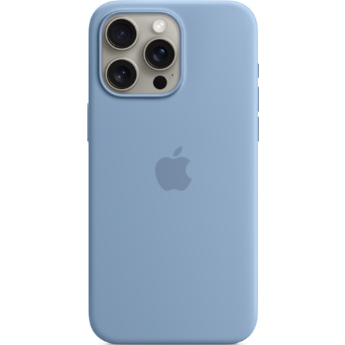 Аксессуары для мобильных телефонов Apple iPhone 15 Pro Max Silicone Case with MagSafe (зимний синий)