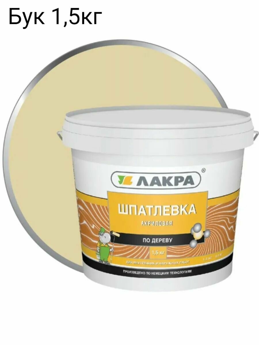 Шпатлевка акриловая для дерева для мебели 15кг