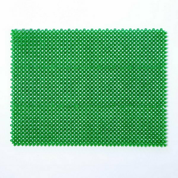 Покрытие ковровое щетинистое без основы "Травка", 40x53 см, цвет зелёный