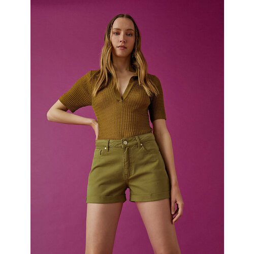 фото Шорты koton, размер 44, белый, серый