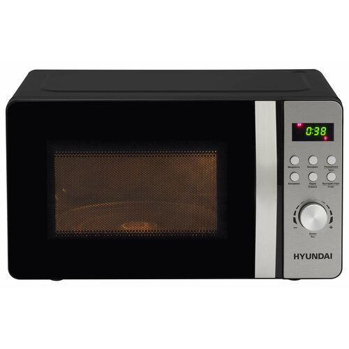Микроволновая печь HYUNDAI HYM-D2074 700Вт 20л черный серебристый 1083600₽