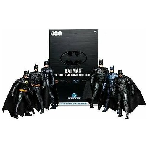 фигурка бэтмен без маски бэтмен 2022 от mcfarlane toys Бэтмен в разных кинообразах 6 фигурок, Batman 6-Pack Figure Set