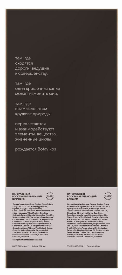 Набор подарочный Botavikos Aromatherapy Relax, Шампунь 200мл + Бальзам 200 мл - фото №8