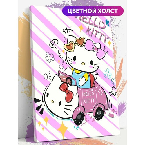 Картина по номерам на стену Hallo Kitty