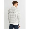 Фото #5 Вязаный свитер с воротником на молнии и скандинавским узором, цвет Молоко, размер XL