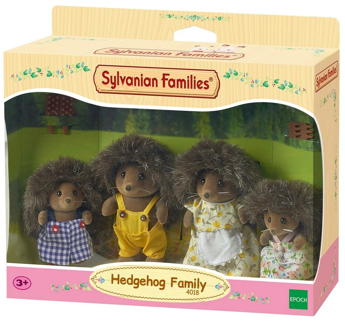 Фигурки Sylvanian Families Семья ёжиков 3122/4018, 4 шт.