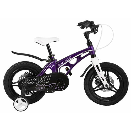 Детский велосипед Maxiscoo Cosmic Deluxe Plus 14 2022 14 Фиолетовый 90-110 см 15800₽