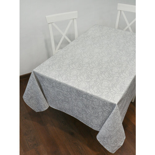 Скатерть на стол для кухни хлопок 180х150 см Огурцы