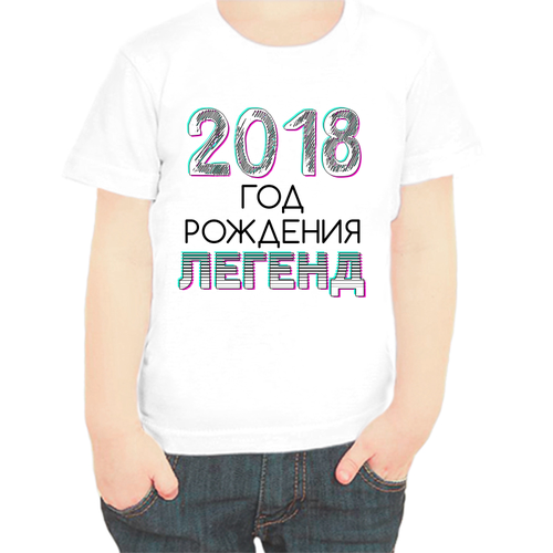 Футболка , размер 80, белый 2018