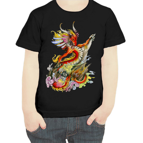 фото Футболка , размер 104, черный нет бренда