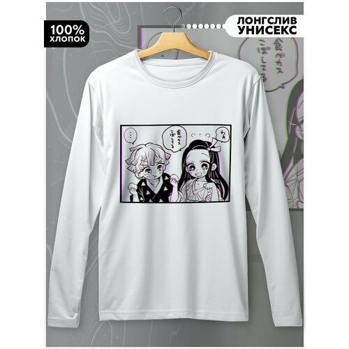фото Лонгслив бруталити, размер l, белый