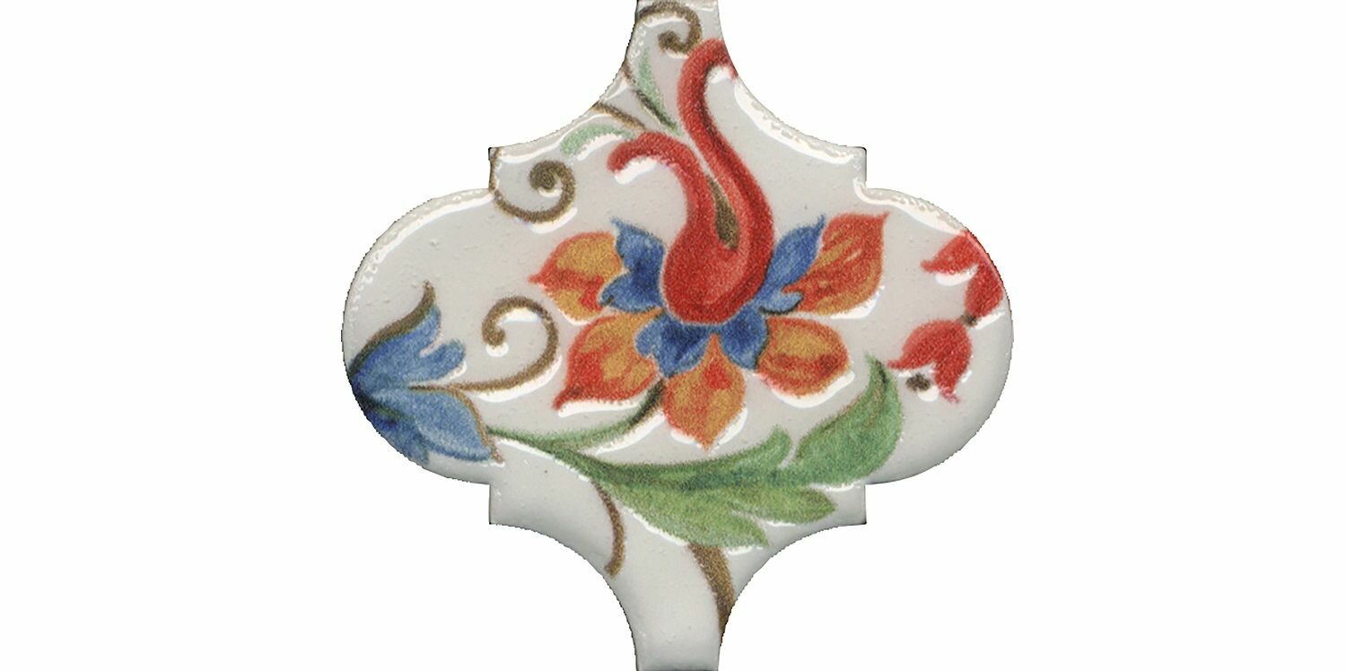 фото VT/A583/65000 Арабески Тоскана 7 глянцевый 6,5x6,5x0,7 керам. декор