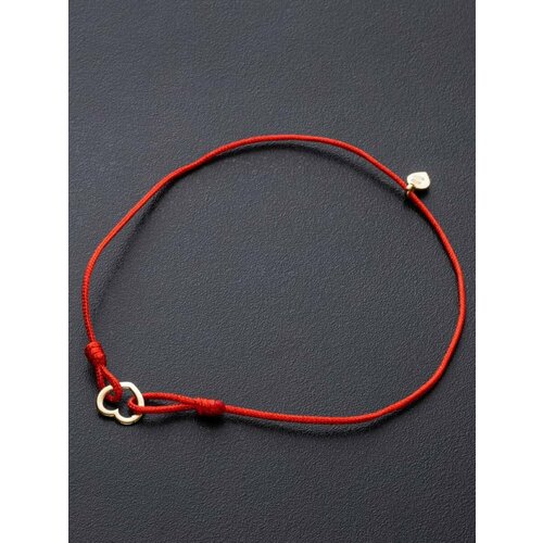 Браслет-нить Angelskaya925, размер 24 см, красный