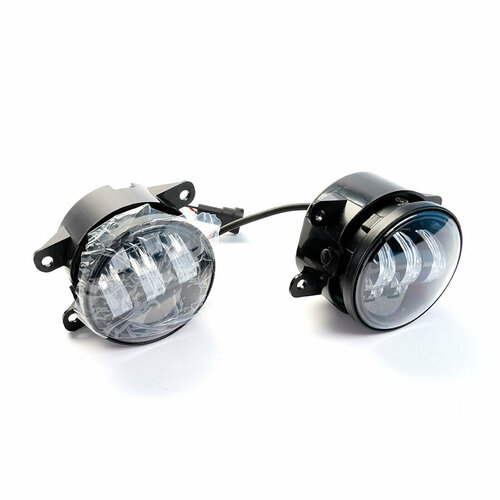 DreamCar Technology Светодиодные линзованные противотуманные фары 50Вт Lada Веста Гранта Рено Митцубиси