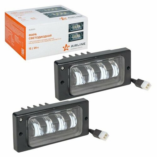 Фара п/туман. /2110. 2115/ 7 LED 12/24V 63W 6500K 2-х режимный (белый+желтый свет)