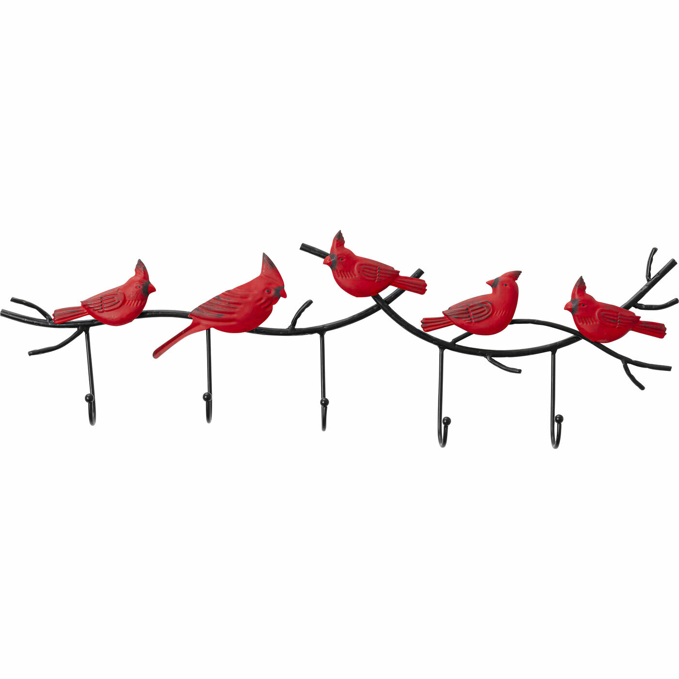 Вешалка Parrots, KARE Design, коллекция "Попугаи" 72*22*5, Сталь, Красный