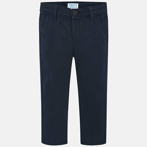 базовые брюки чиносы из микротвила синий Брюки Mayoral, размер 110 (5 лет), синий