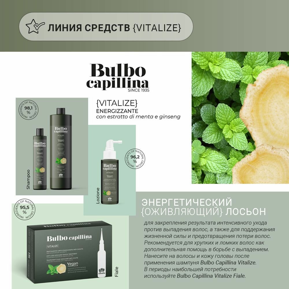 Лосьон Оживление Bulbo Capillina (F28V10090, 150 мл) Farmagan - фото №5