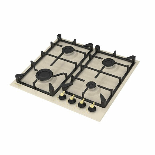Газовая варочная поверхность Willmark WGH-4601BR бежевая ретро 1505600₽