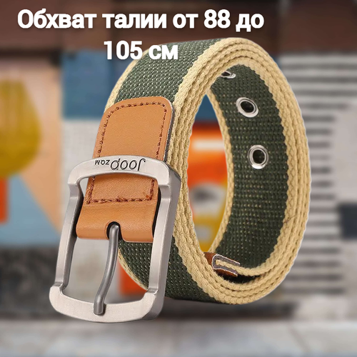 фото Ремень , размер 115, зеленый viman