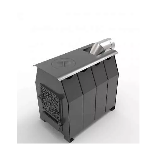 Печь отопительная Прометей 200-У, d115 мм, до 200 м3 темный, серый