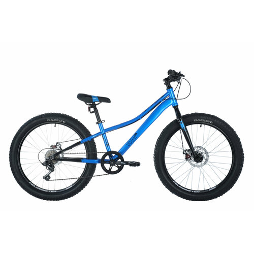 Подростковый велосипед Novatrack Dozer Disc STD 24 (2021) 12 Синий (125-140 см) горный mtb велосипед novatrack dozer std 24 2021 оранжевый 12 требует финальной сборки