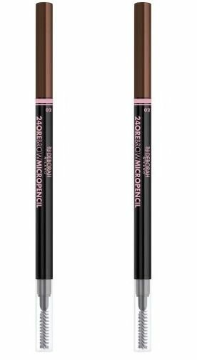 Карандаш для бровей, Deborah Milano, 24Ore Brow Micropencil, тон 02, 0,1 г, 2 шт