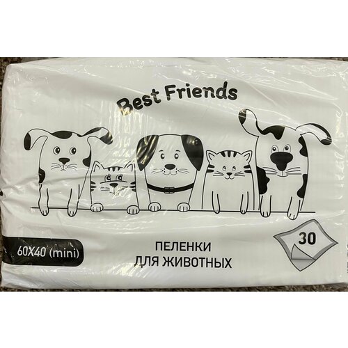 Пленки одноразовые для животных Best Friends гипоаллергенные 1уп.30шт