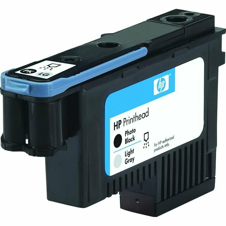 Печатающая головка HP C9404A №70 для DesignJet Z2100/Z3100 PS Pro B9100 матовый черный/голубой 16000sh - фото №8